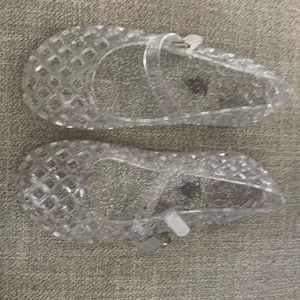 Clear Old Navy jelly shoes